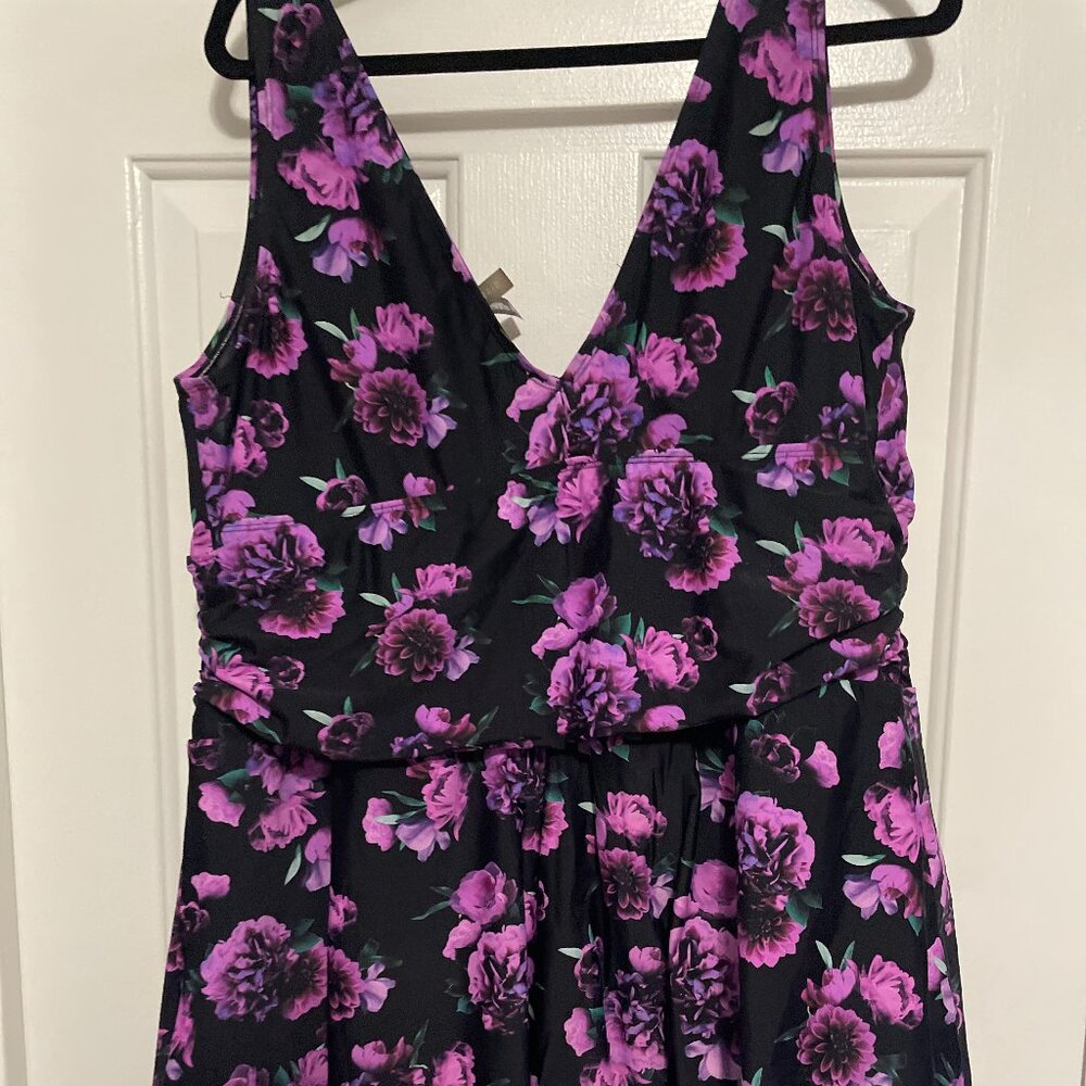 Torrid Wireless Short Asymmetrical Swim Dress With Brief